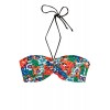 Pansy Print Bikini Top - Swimsuit - $23.00  ~ £17.48