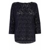 Lace Drop 3/4 Sleeve T-Shirt - Koszulki - krótkie - $40.00  ~ 34.36€
