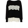 Lace Stripe Colourblock Top - Swetry na guziki - $63.00  ~ 54.11€