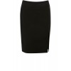 Faux Leather Side Split Skirt - Spudnice - $75.00  ~ 64.42€