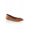 Weave Leather Ballerina - Flats - $63.00 