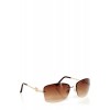 Rimless Metal Aviator Sunglasses - Sunglasses - $30.00 