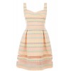 Rebecca Fluro Stripe Skater Dress - sukienki - $135.00  ~ 115.95€