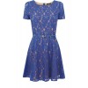 Lace Cap Sleeve Dress - Dresses - $90.00 