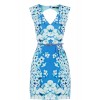 Silk Placement Floral Dress - Dresses - $125.00 