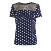 Spot Scallop Lace T-Shirt - Top - $60.00  ~ 51.53€