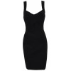 Jennifer' Cross Back Black Bandage Dress - Dresses - £99.99 