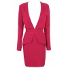 Casey' Raspberry Stretch Crepe Deep V Dress - Haljine - £105.00  ~ 877,65kn