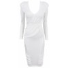 Goddess' Curve Accenting White Longsleeve Bodycon Dress - Haljine - £89.99  ~ 752,18kn