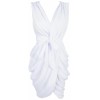 Monroe' White Chiffon Wrap Dress - sukienki - £84.99  ~ 96.05€