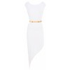 Gabriella' White Backless Maxi Dress w Belt - Obleke - £99.99  ~ 113.00€