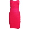 Kimmy Adelisa' Hot Pink Strapless Bodycon Dress - Vestiti - £89.99  ~ 101.70€