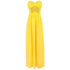 Chiara' Yellow Studded Strapless Maxi Dress - sukienki - £99.99  ~ 113.00€
