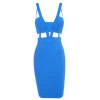 Mara' Blue Cut Out Bandage Dress - Dresses - £120.00 