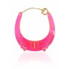 DeRose' Mistress Rocks Neon Pink Perspex Bib Necklace - Necklaces - £49.99  ~ $65.78