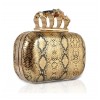 Throne' Mistress Rocks Gold Knuckleduster Skull Clutch - Borse con fibbia - £64.99  ~ 73.44€