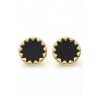 H OF H BLACK LEATHER ピアス - Earrings - ¥3,675  ~ $32.65