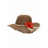 コサージュ付麦ワラ帽 - Sombreros - ¥1,690  ~ 12.90€