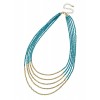 カラービーズ5連ネックレス - Necklaces - ¥3,990  ~ $35.45