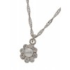 パール付きフラワーモチーフネックレス - Necklaces - ¥1,995  ~ £13.47