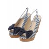 【SaraSara】Stripe　Marine　sandal - Keilabsatz - ¥8,925  ~ 68.11€