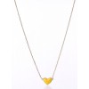 【梨花×jupiter】tenderハートネックレス（マスタードイエロー） - Necklaces - ¥14,700  ~ $130.61