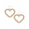 D　ハートパールピアス - Earrings - ¥2,625  ~ $23.32