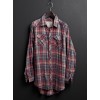 ウォッシュドチェックワンピース - Camisa - longa - ¥9,345  ~ 71.31€