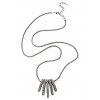 αA ラウンドモチーフネックレス ブラック - Necklaces - ¥5,250  ~ £35.45