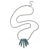 αA ラウンドモチーフネックレス ブルー - Necklaces - ¥5,250  ~ $46.65