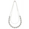 GALLARDAGALANTE ２ＷＡＹガラスパールネックレス シルバー - Necklaces - ¥11,550  ~ £77.99