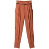GALLARDAGALANTE タックテーパードパンツ ブラウン - Pants - ¥22,050  ~ $195.92