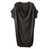 ショルダーフリルドレープニットドレス - Vestidos - ¥19,950  ~ 152.24€
