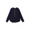 【navasana】テンセルツイル前立てビーズシャツ ブルー - Рубашки - короткие - ¥18,900  ~ 144.23€
