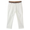 クロップドパンツ ホワイト - Pants - ¥17,640  ~ $156.73