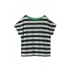 【予約販売】ボーダー×シフォンTシャツ ネイビー×グリーン - Shirts - kurz - ¥9,975  ~ 76.12€