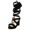 ウェッジソールサンダル ブラック - Sandals - ¥31,500  ~ £212.71
