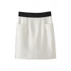 バックファスナースカート ホワイト - Skirts - ¥11,550  ~ $102.62