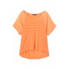 USA Chiffon Pleat Top オレンジ - Koszulki - długie - ¥7,140  ~ 54.49€