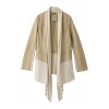 【Rawtus】カットコンビレザージャケット ベージュ - Jacket - coats - ¥60,900  ~ $541.10