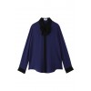 リボン付きブラウス ブルー - 半袖シャツ・ブラウス - ¥18,900 