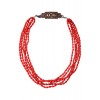 5連ネックレス レッド - Necklaces - ¥33,600  ~ £226.89
