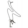 キーモチーフ付きロングネックレス ブラック - Necklaces - ¥7,350  ~ £49.63