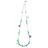 ターコイズロングネックレス ブルー - Ожерелья - ¥6,300  ~ 48.08€
