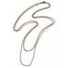ボールチェーンコンビネックレス シルバー - Necklaces - ¥4,200  ~ $37.32