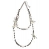 パールチェーンネックレス シルバー - Necklaces - ¥4,410  ~ $39.18