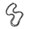 【CITRUS】シルクビーズロングネックレス グレー - Necklaces - ¥7,140  ~ $63.44