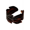 リーフモチーフバングル ブラウン - Bracelets - ¥6,541  ~ £44.17