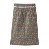 ストレッチタイトスカート グレー×コーラルフラワー - Skirts - ¥21,840  ~ $194.05