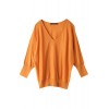 Vネックウールニットトップ オレンジ - Pullovers - ¥14,700  ~ $130.61